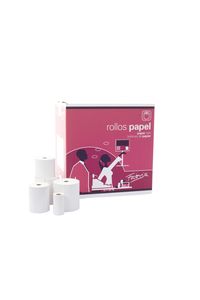 PACK 10 ROLLOS PAPEL TERMICO SIN BPA 57X60X12MM FABRISA