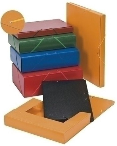 [375BM31] CARPETA PROYECTOS CARTON FORRADO L.5 CM AMARILLO