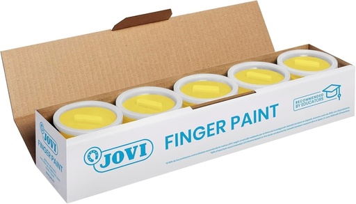 [56003] ESTUCHE 5 BOTES PINTURA DEDOS JOVI 125ML AMARILLO