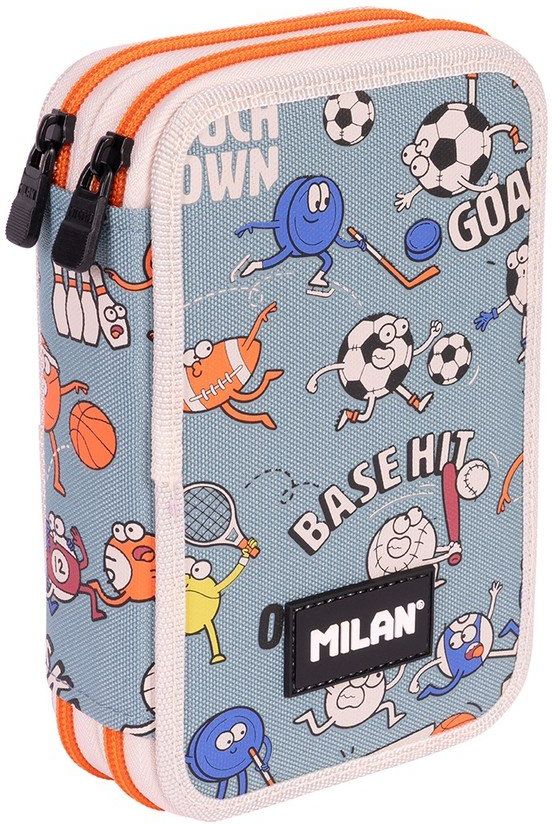 PLUMIER 2 PISOS CON CONTENIDO SERIE ESPECIAL SPORTS