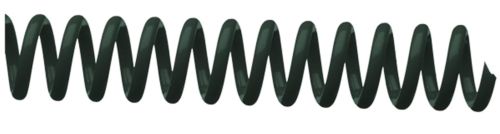 C/20 ESPIRAL PLASTICA NEGRO 18MM PASO 5:1
