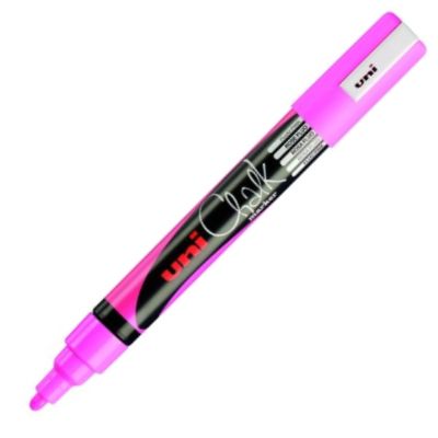 [10.1.0375] ROTULADOR TIZA LIQUIDA ROSA UNI-CHALK MARKER PWE M5