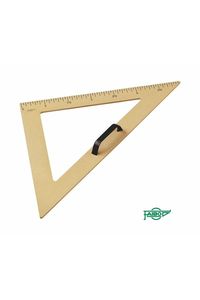 [233] ESCUADRA PARA PIZARRA 30CM PLASTICO IMITACION  MADERA FAIBO