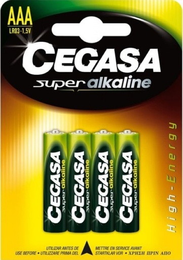 [000146] BLISTER 4 PILAS CEGASA SUPER ALCALINA AAA LR03