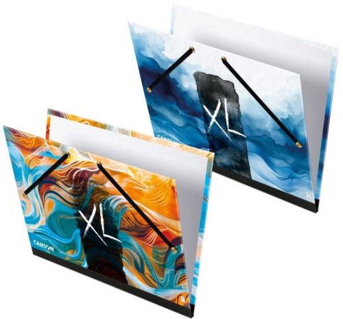 Carpeta dibujo carton con gomas 52x72cm canson xl