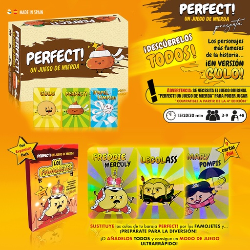 PACK PERFECT! UN JUEGO DE MIERDA + EXPANSION LOS FAMOJETES
