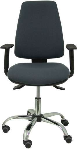 SILLA CON RUEDAS ELCHE RESPALDO Y ASIENTO BALI GRIS BRAZOS
