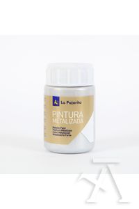 C/6 BOTE PINTURA METALIZADA LA PAJARITA PLATA 35ML