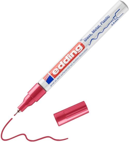 C/10 ROTULADOR EDDING 780 ROJO 02