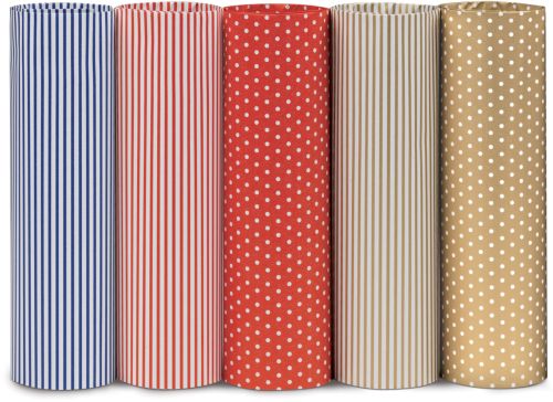 EXP 50 ROLLITOS PAPEL REGALO GRAPHIC 70X200CM SURTIDO