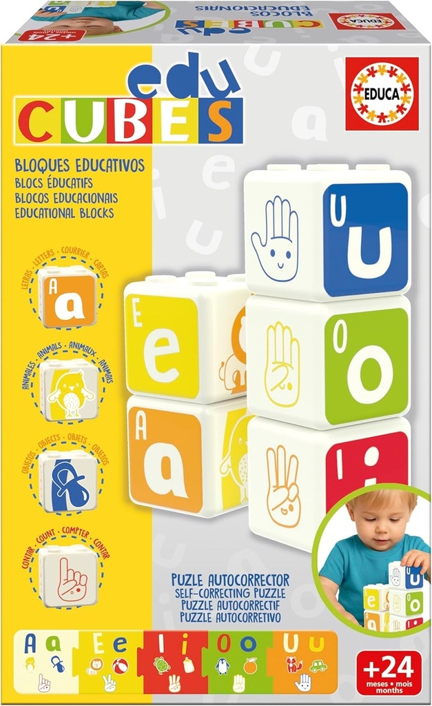 JUEGO EDUCUBES VOCALES