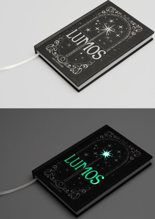CUADERNO PREMIUM A5 CON LUZ HARRY POTTER LUMOS MAXIMA