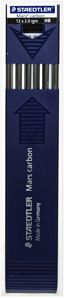 ESTUCHE 12 MINAS 2MM HB MARS CARBON STAEDTLER