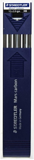 ESTUCHE 12 MINAS 2MM HB MARS CARBON STAEDTLER