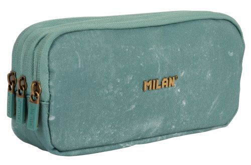[081135LVGR] PORTATODO TRIPLE SERIE LAVA VERDE 22X11X6,5CM