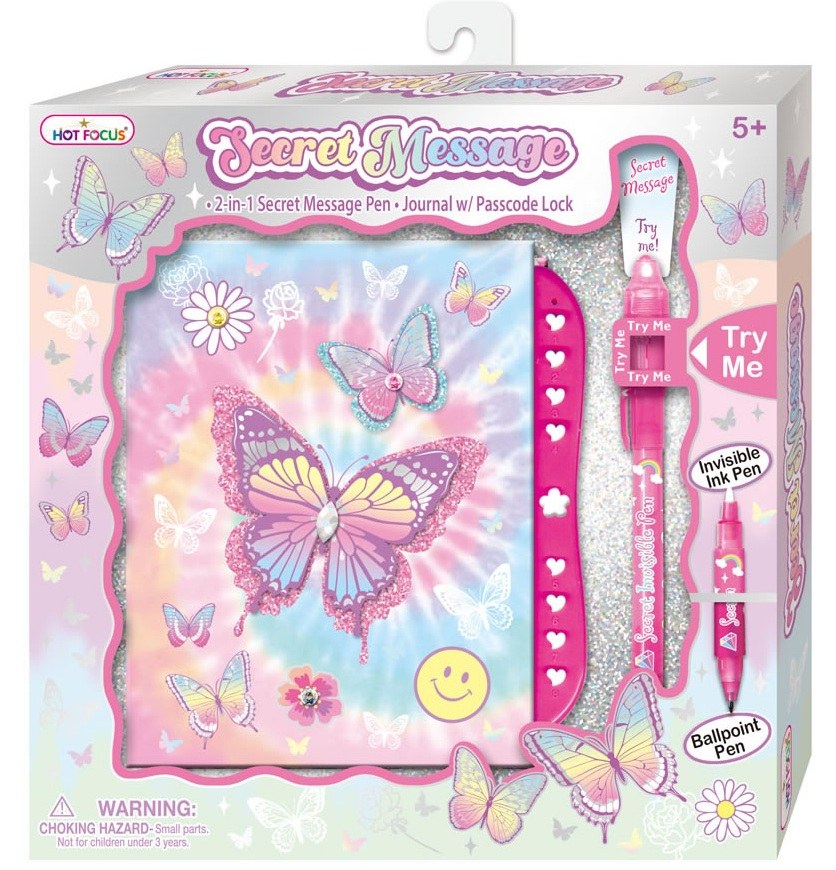 DIARIO CON MENSAJES SECRETOS BUTTERFLY