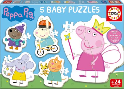 BABY PUZZLES PROGRESIVOS PEPPA PIG 3 4 4 4 5 PIEZAS