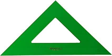 [566-28] ESCUADRA SERIE TECNICA 28CM METACRILATO VERDE SIN GRADUAR