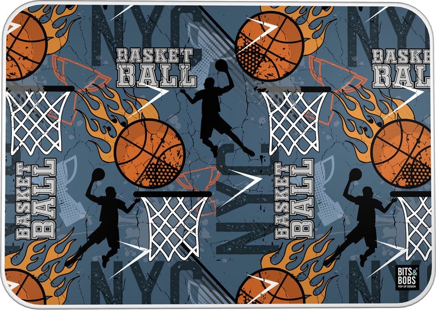 VADE PVC B&amp;B BASKETBALL 33x47x0,5cm