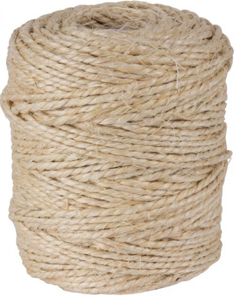 BOBINA DE CUERDA SISAL 400G. 100 METROS MARRON