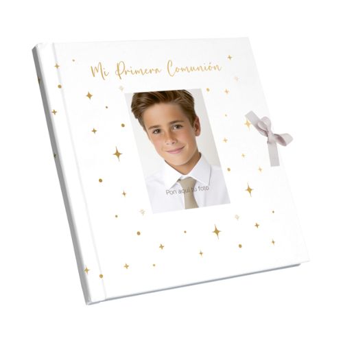 LIBRO FOTOS COMUNION HOLOGRÁFICO NIÑO