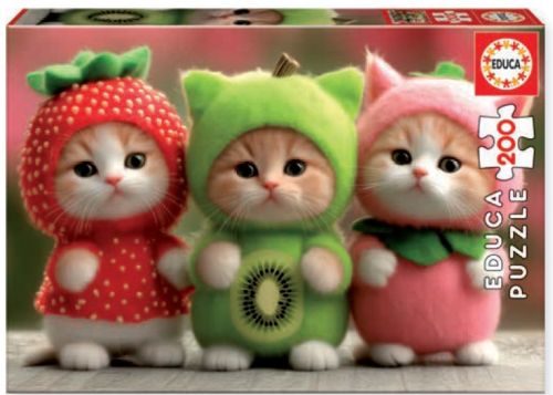 PUZZLE 200 PIEZAS GATITOS FRUTALES