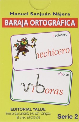 BARAJA ORTOGRAFICA 2.(5-12 AÑOS) 33 CARTAS