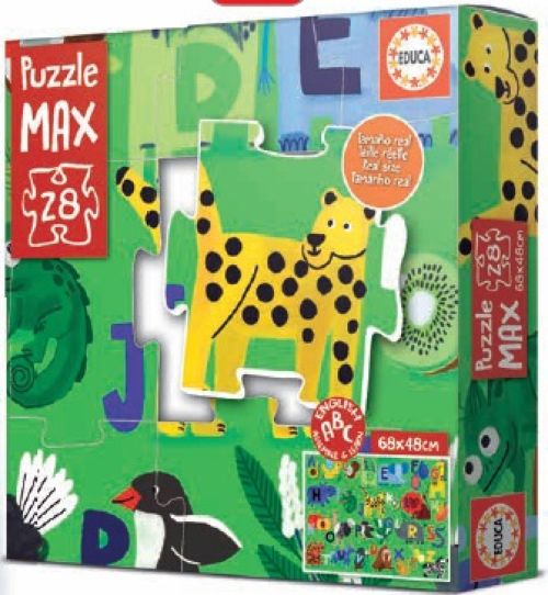 PUZZLE 28 PIEZAS MAX ALPHABET NATURE PIEZAS GIGANTES