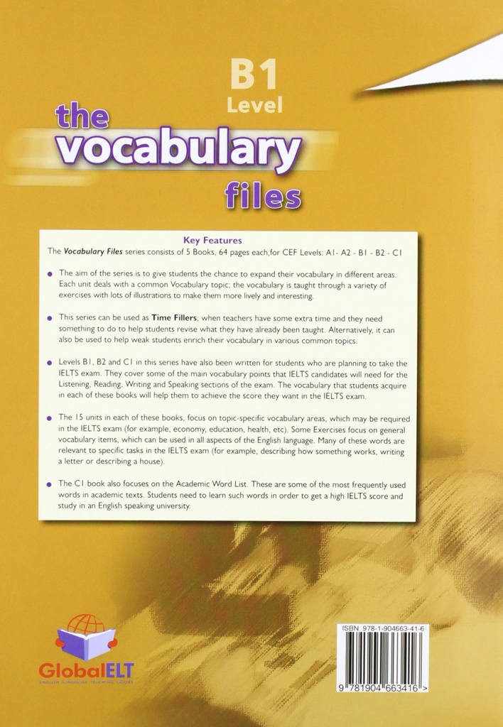 English usage vocabulary files. Intermediate (B1)