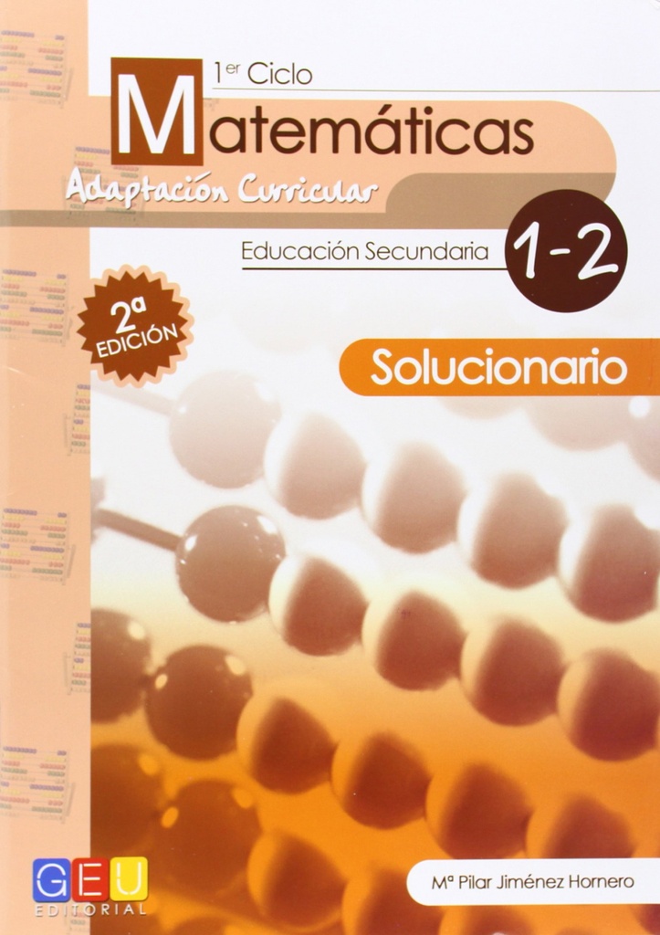 Matemáticas 1º-2º eso.(Guia profesor+solucionario)
