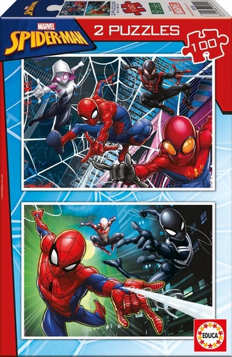 SPIDER-MAN PUZZLE 2X100 PIEZAS