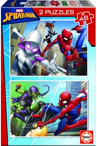 SPIDER-MAN PUZZLE 2X48 PIEZAS