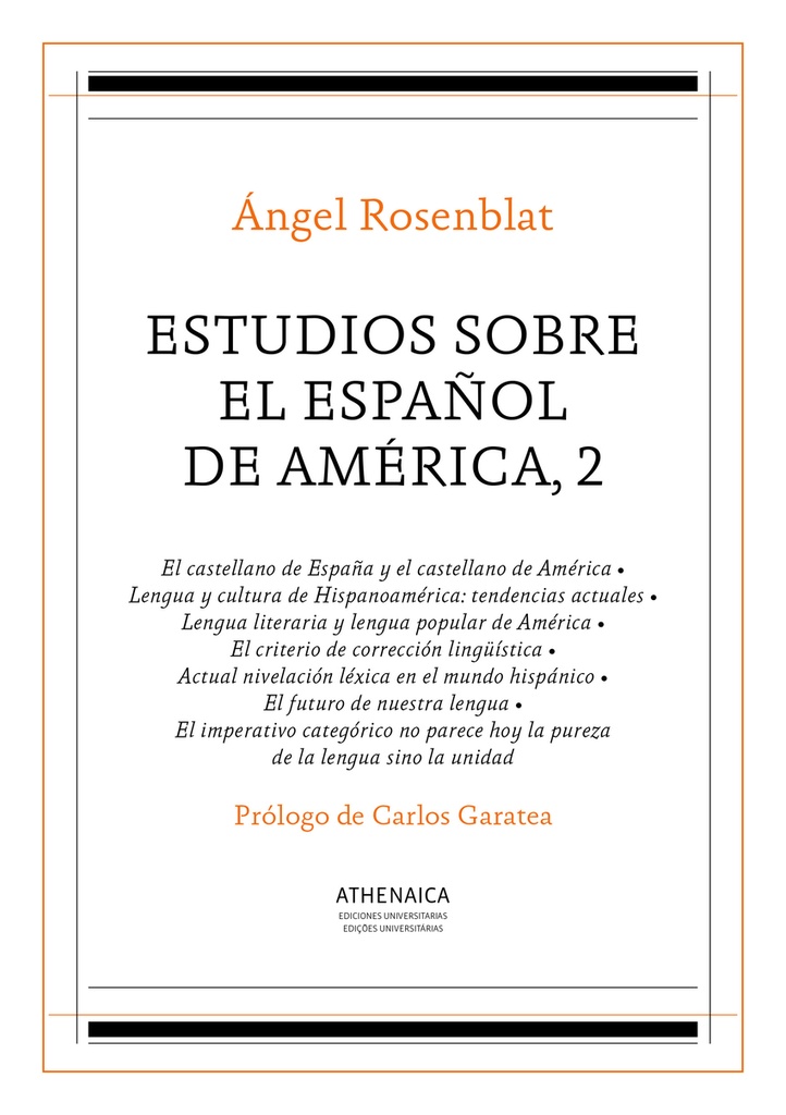 Estudios sobre el español de América, 2