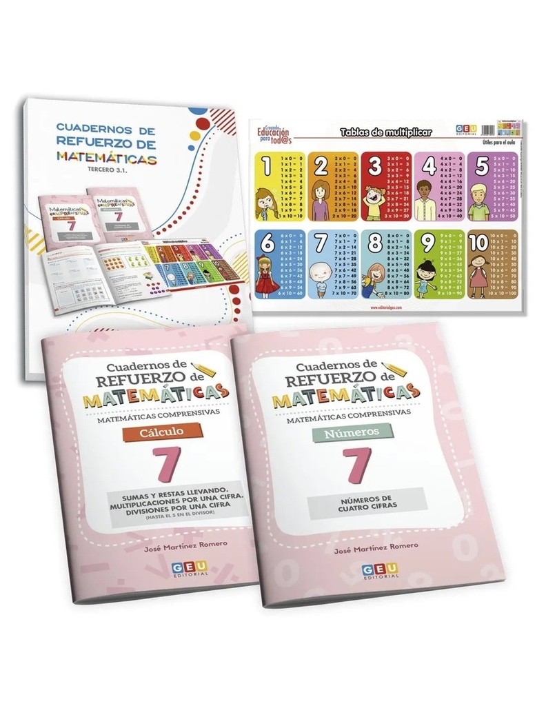 (PACK).MATEMATICAS 3.PRIMER TRIMESTRE