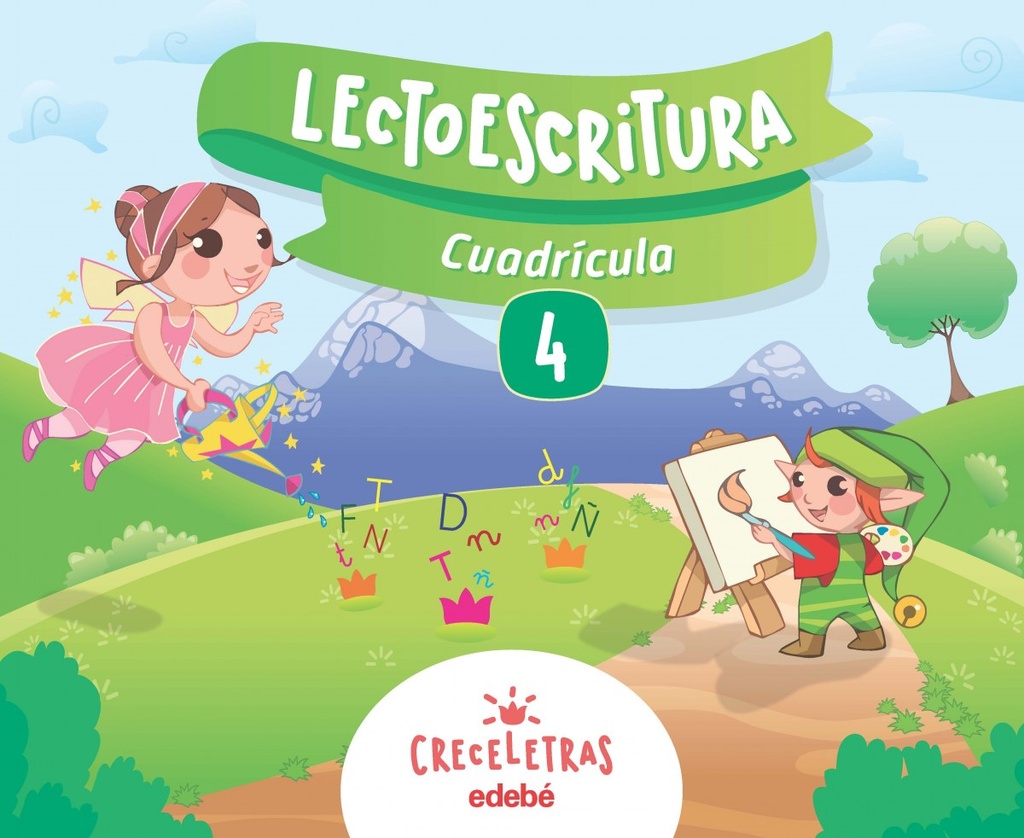CUADERNO LECTOESCRITURA 4 CUADRICULA MONTESSORI