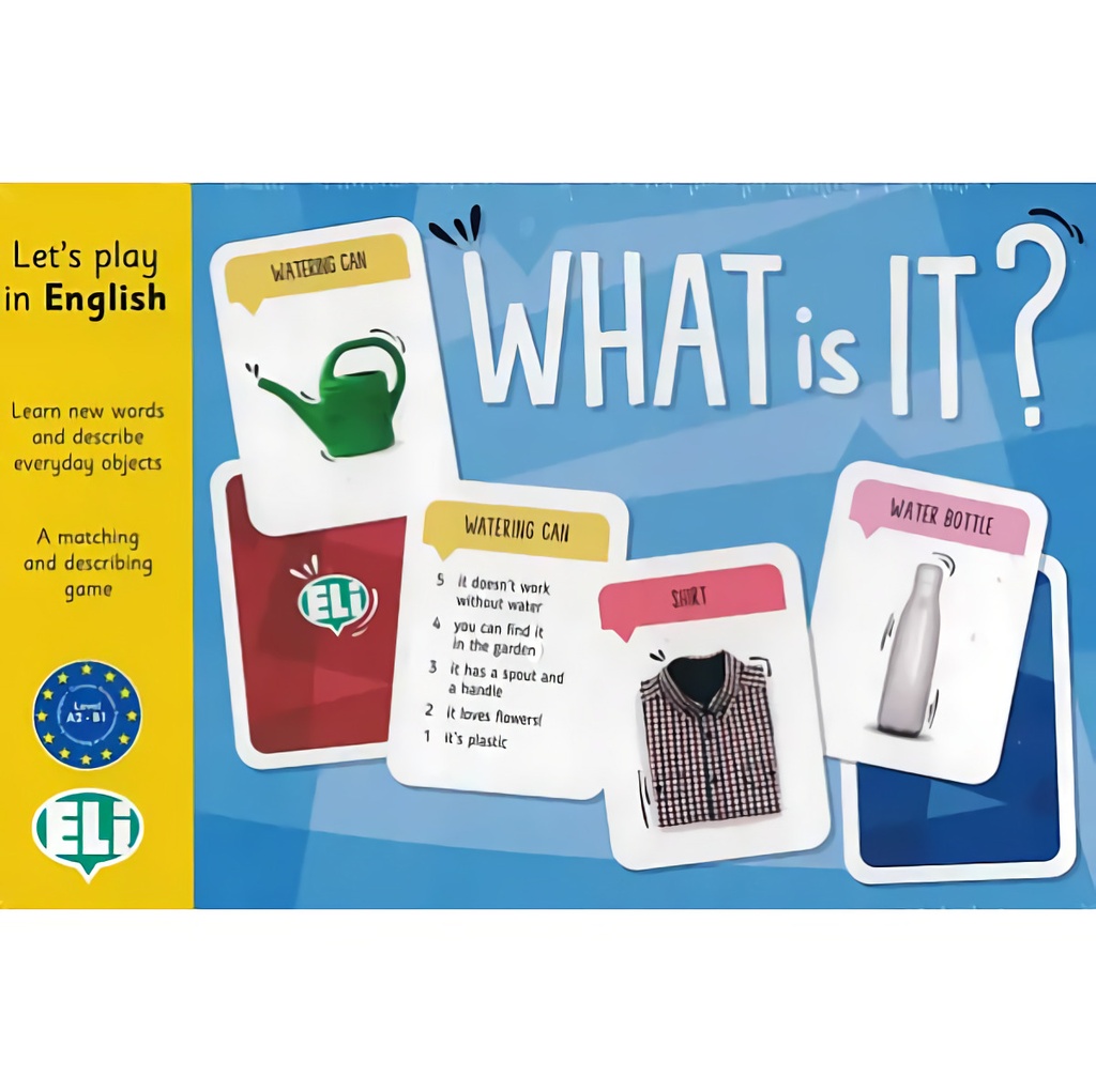 WHAT IS IT? (LETS PLAY IN ENGLISH) CAJA JUEGO