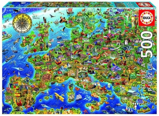 MAPA DE EUROPA PUZZLE 500 PIEZAS