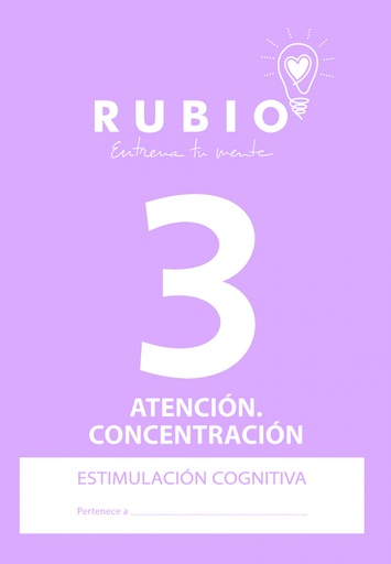 [ECA3] CUADERNO RUBIO A4 ESTIM.COGN.ATENCION 3 - Pack de 5 unidades