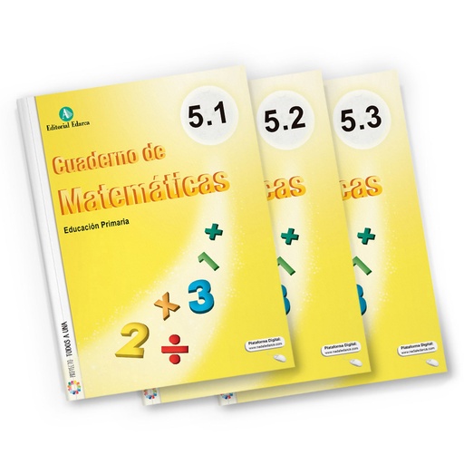 CUADERNOS MATEMÁTICAS 5ºPRIMARIA TODOS A UNA