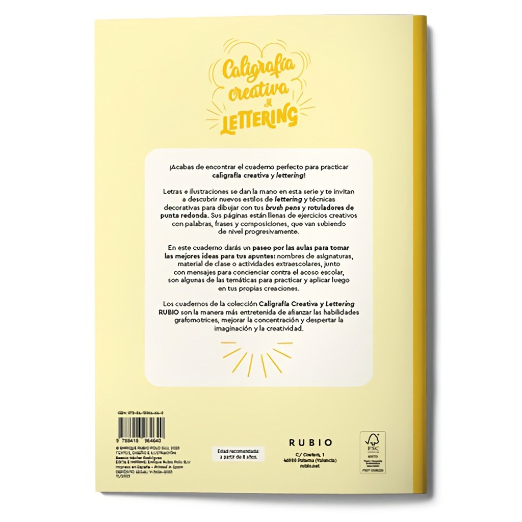 Caligrafía creativa y lettering. Apuntes bonitos para clase