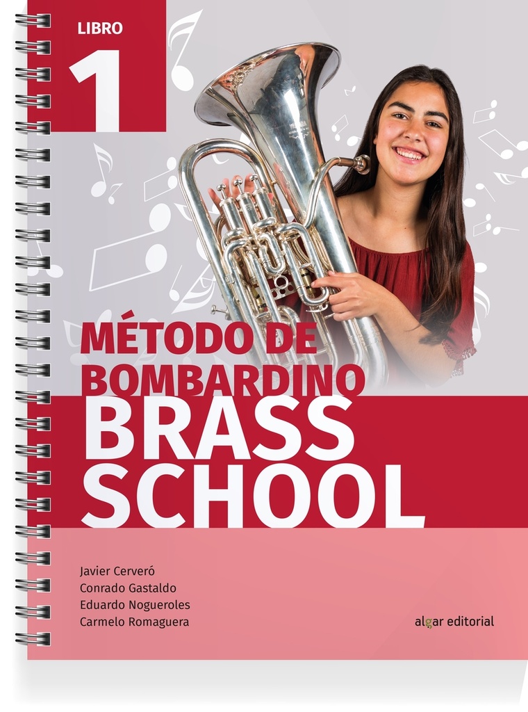 Método de bombardino Brass School. Libro 1