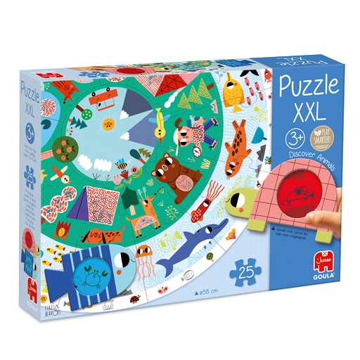 Puzzle xxl descubre animales ( 25 piezas)