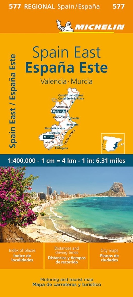 MAPA REGIONAL ESPAÑA ESTE 2023