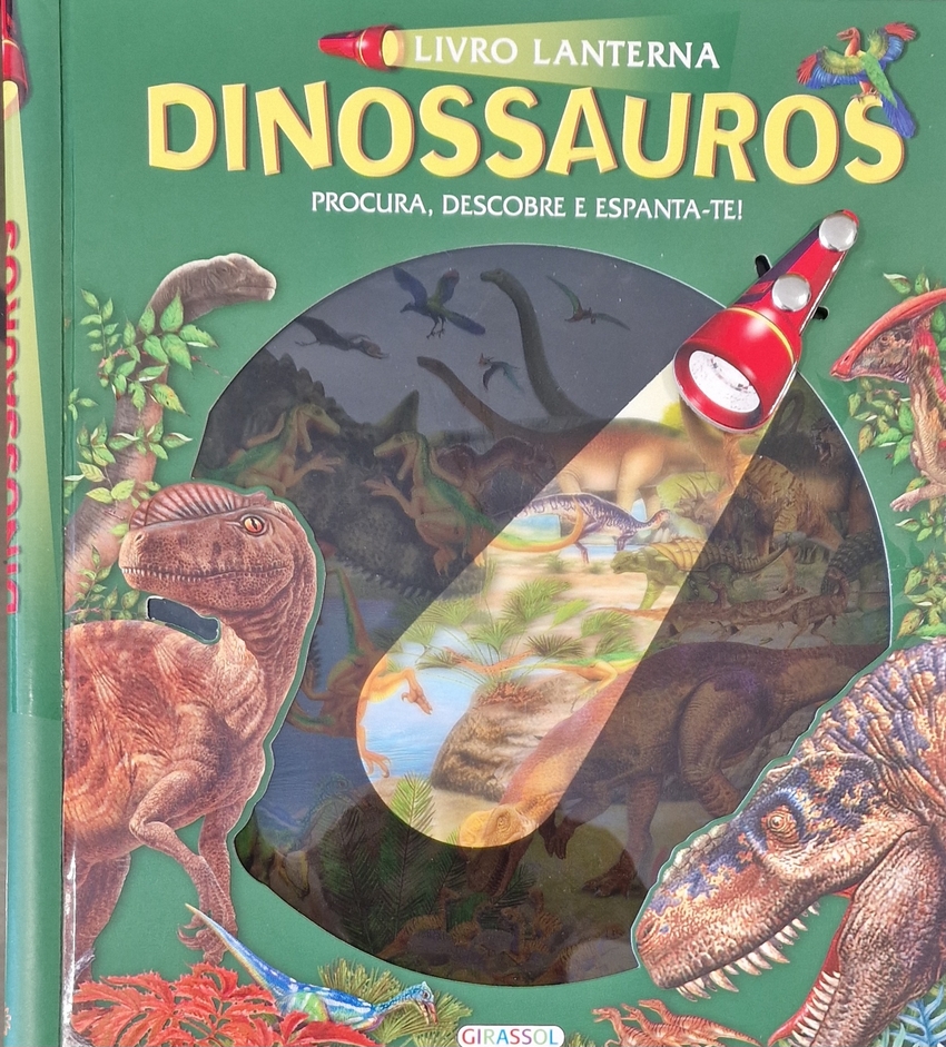 LIVRO LANTERNA DINOSSAUROS