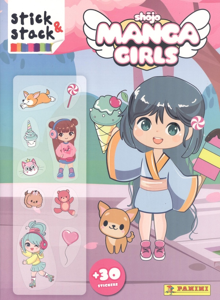 SHOJO MANGA GIRLS.(STICK &amp;STACK)