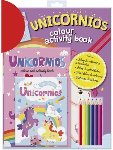 COLOUR AND ACTIVITY BOOK - UNICORNIOS