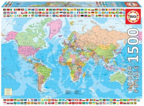 MAPAMUNDI POLITICO PUZZLE 1500 PIEZAS