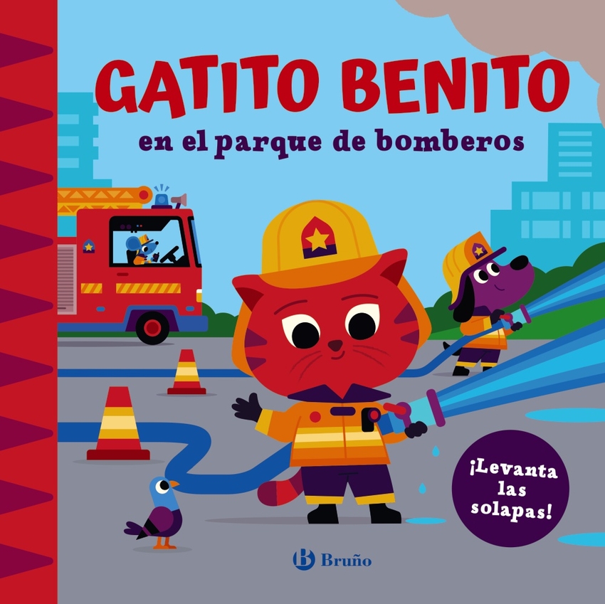 Gatito Benito en el parque de bomberos