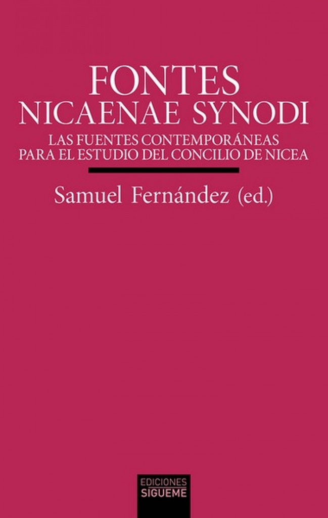 FONTES NICAENAE SYNODI