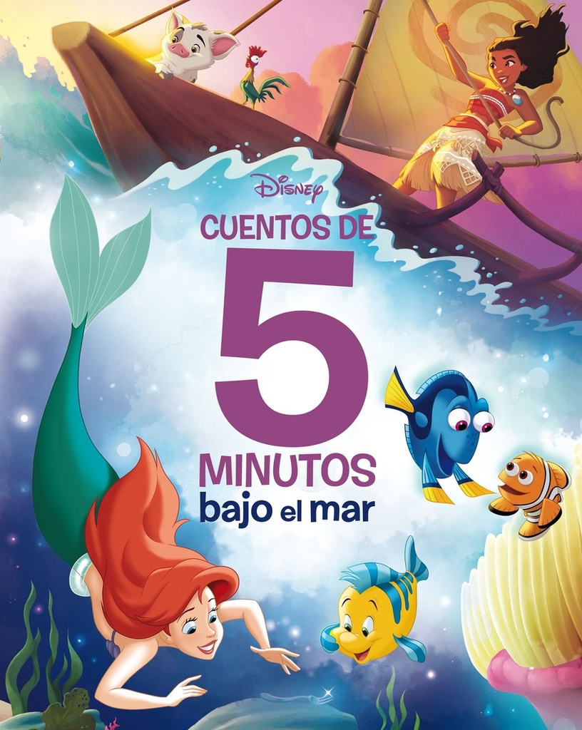 DISNEY. CUENTOS DE 5 MINUTOS. BAJO EL MAR